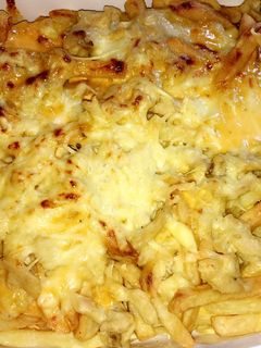 صورة لوصفة غراتان بطاطا مقلية 🍟 اسكالوب والجبن🧀