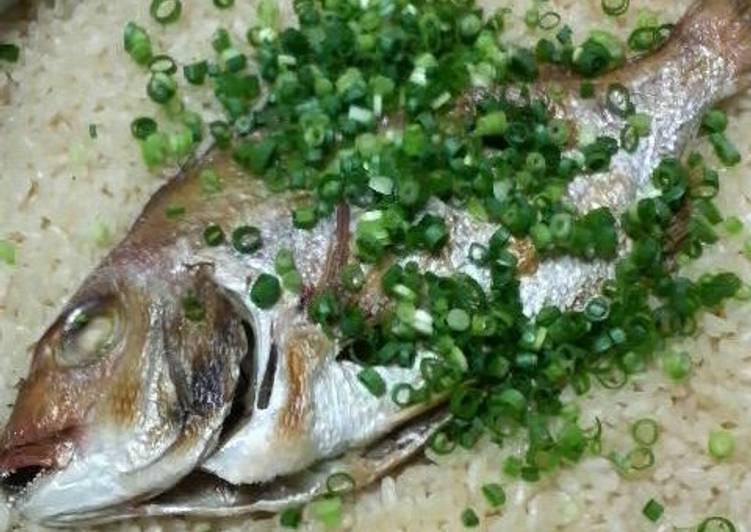 Steps to Make Perfect Taimeshi - Sea Bream Rice in an Earthenware Pot
