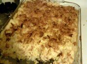 A picture of white chicken enchilada