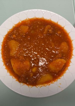 Una foto de Patatas a la riojana