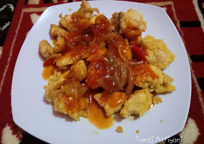 Resep Ayam tepung asam manis yang Bikin Ngiler