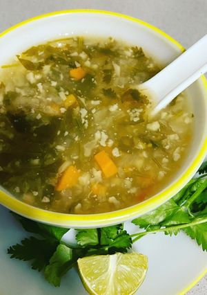 A picture of Lemon coriander soup.