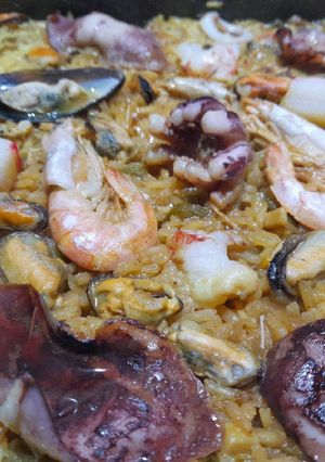 Una foto de Cazuela de mariscos