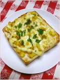 Soy Sauce Corn and Mayonnaise On Toast