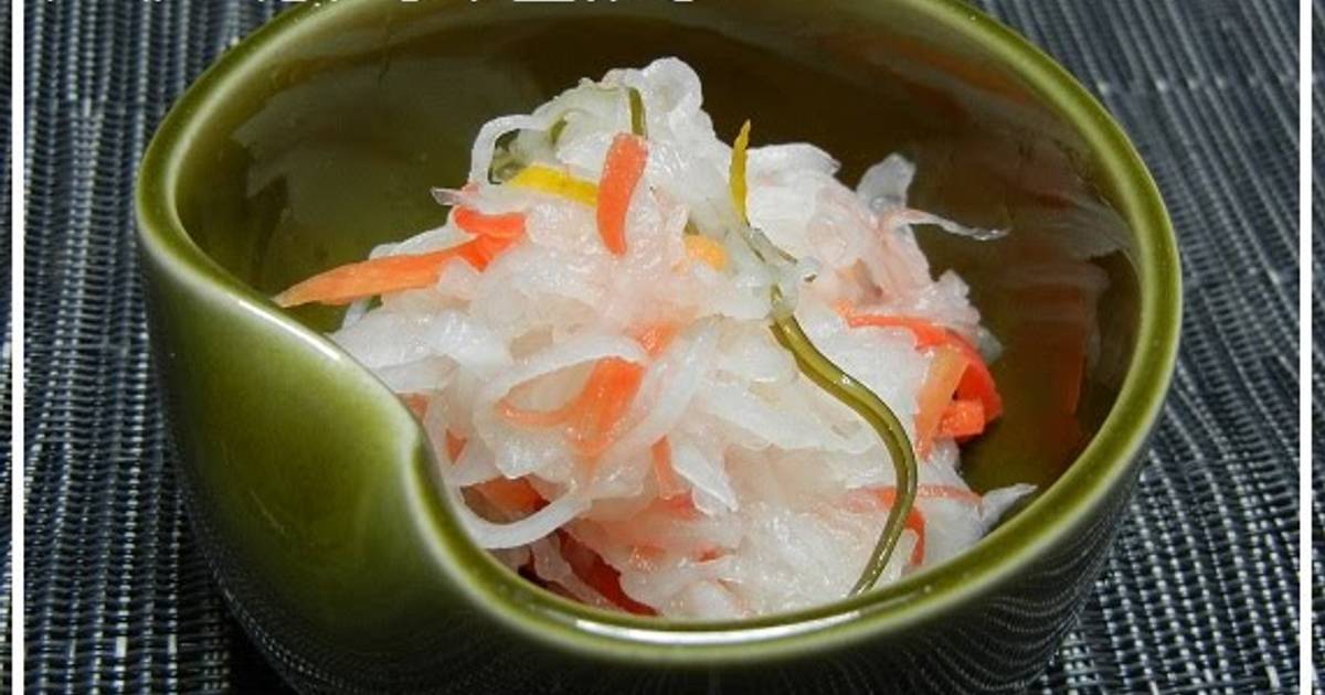 [Farmhouse Recipe] Celebratory Red and White Namasu (Marinated Daikon