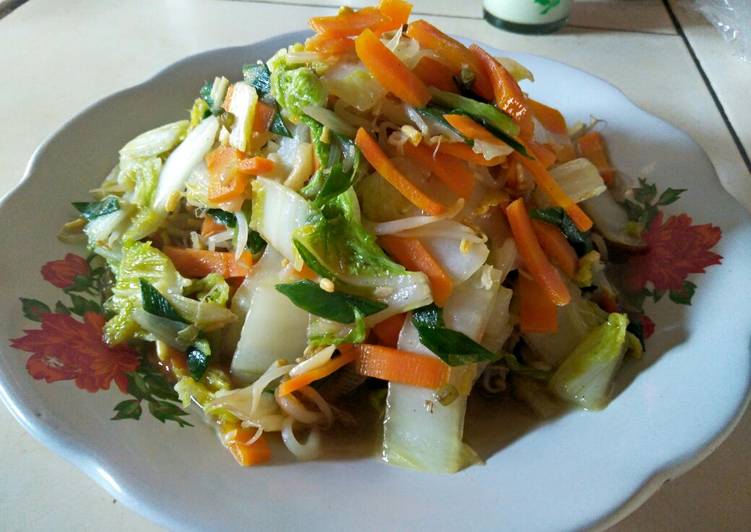Resep Sempurna Oseng Sawi Mix Wortel N Tauge Cara Iniyona