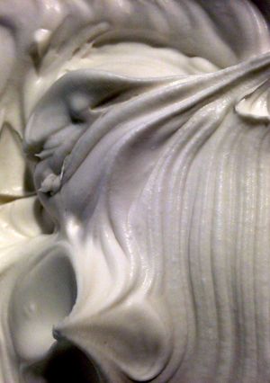 A picture of Dairy Free Coconut Whipped Cream.