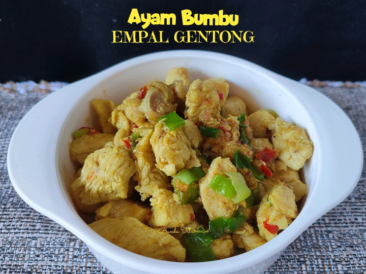 Resep Ayam Bumbu Empal Gentong, Lezat