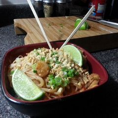 Homemade Pad Thai A picture of Homemade Pad Thai.