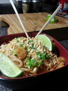 A picture of Homemade Pad Thai.