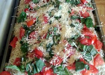 Easy Fast Cooking olive oil tomato basil pizza Most Delicious