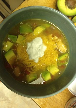 A picture of MamaLocks Mexican Chicken Soup / Chili.