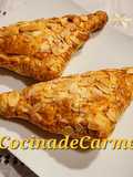 Triángulos de hojaldre salados y dulces