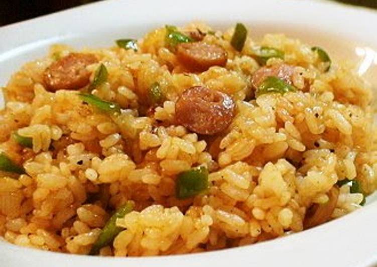 Recipe of Super Quick Ketchup Rice (Made With Leftovers)