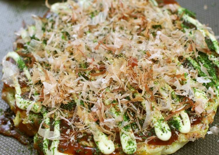 Recipe of Speedy Easy and Delicious! Kansai-style Fluffy Okonomiyaki