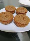 Muffins de mandarina con mantequilla de maní / sin azúcar