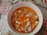Pozole rojo con pollo🐓