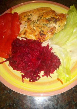 Una foto de Filete de pollo, cena rápida