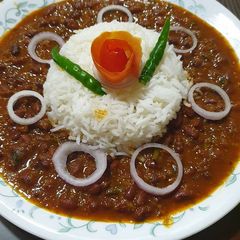 A picture of Rajma chawal.