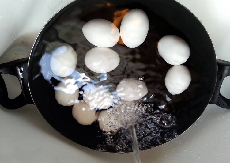 Recipe of Quick Kt&#39;s Perfect Hard-Boiled Eggs