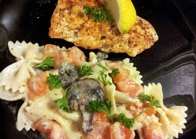 Step-by-Step Guide to Prepare Super Quick Homemade easy healthy salmon and pasta