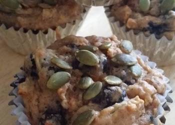 How to Cook Tasty Carrot zucchini blueberry muffins