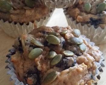 How To Prepare Recipe Carrot zucchini blueberry muffins Yummy