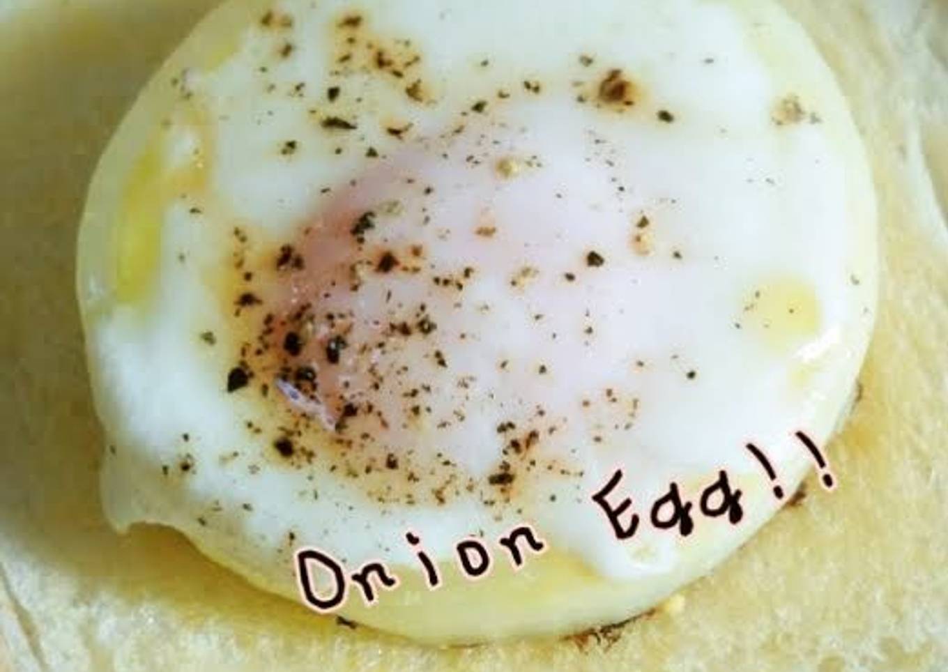 Poched Egg Onion Ring