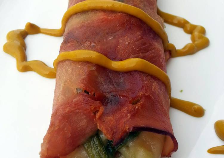 Recipe of Award-winning Spinach And Mushroom With Cheese Ham Roll