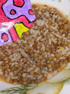 Una foto de Lentejas básicas con arroz, en olla a presión