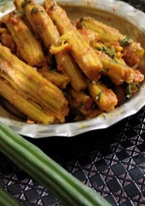 A picture of Spicy Drumsticks Sabji.