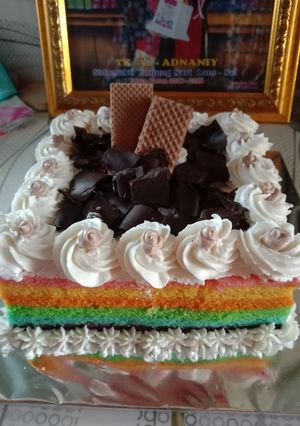 Foto resep Rainbow cake