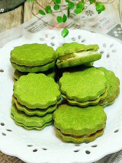 抹茶白巧克力餅乾 的食譜成品照片