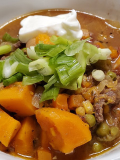 A picture of Crockpot Sweet Potato Stew.