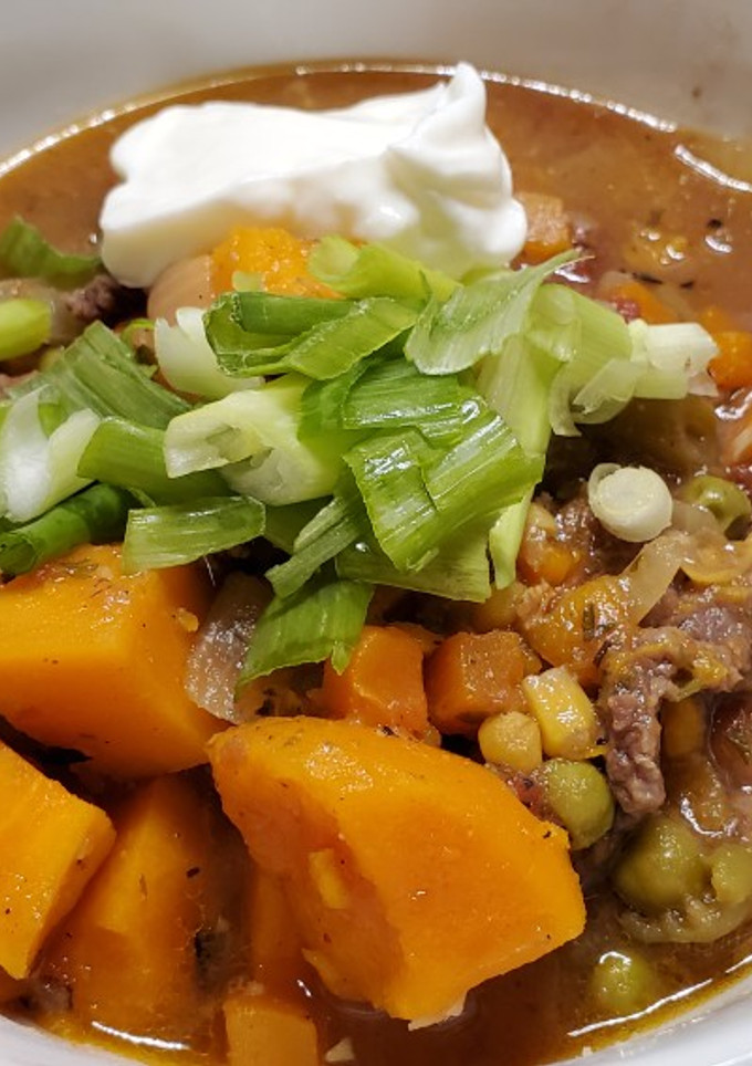 A picture of Crockpot Sweet Potato Stew.