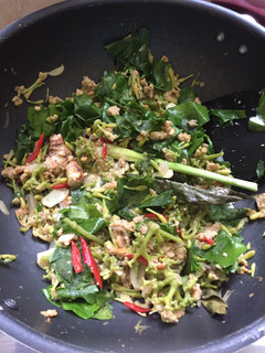 Foto resep Tumis bunga pepaya oncom so