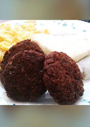 Una foto de Kibbe frito