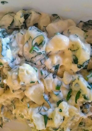 Foto de Salada de batata com maionese de iogurte