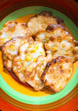 Hình của món Bánh bắp chiên.