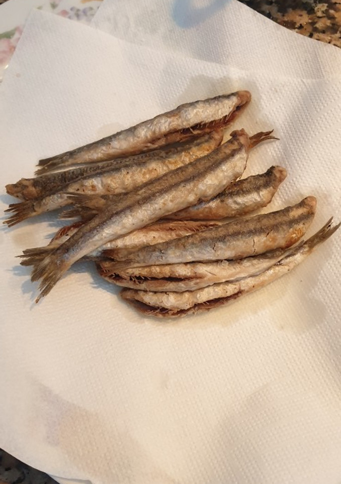 Una foto de Boquerones fritos rebozados