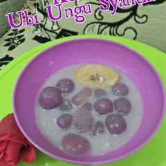 A picture of Kolak Ubi Ungu Syantik🍵 (Biji Salak Ungu).