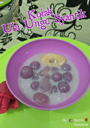 Foto resep Kolak Ubi Ungu Syantik🍵 (Biji Salak Ungu)