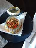 Quinoa tricolore coi peperoni e acciughe in vasocottura