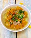 Canh Bí Đỏ Nấu Thịt