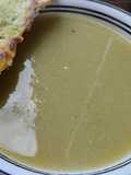 Crema de cebolla🥘🍞🫓 puerro y calabaza blanca🧄🧅🥬