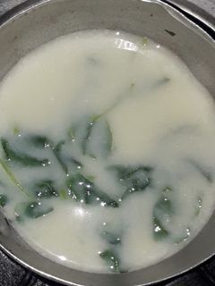 Foto resep Bobor bayam fiber creme