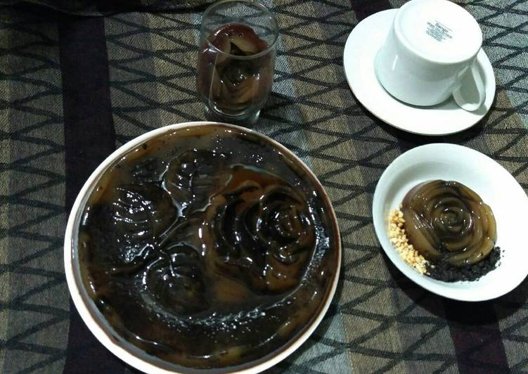 Puding coklat vanilla oreo