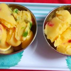 A picture of Mango ice-cream.