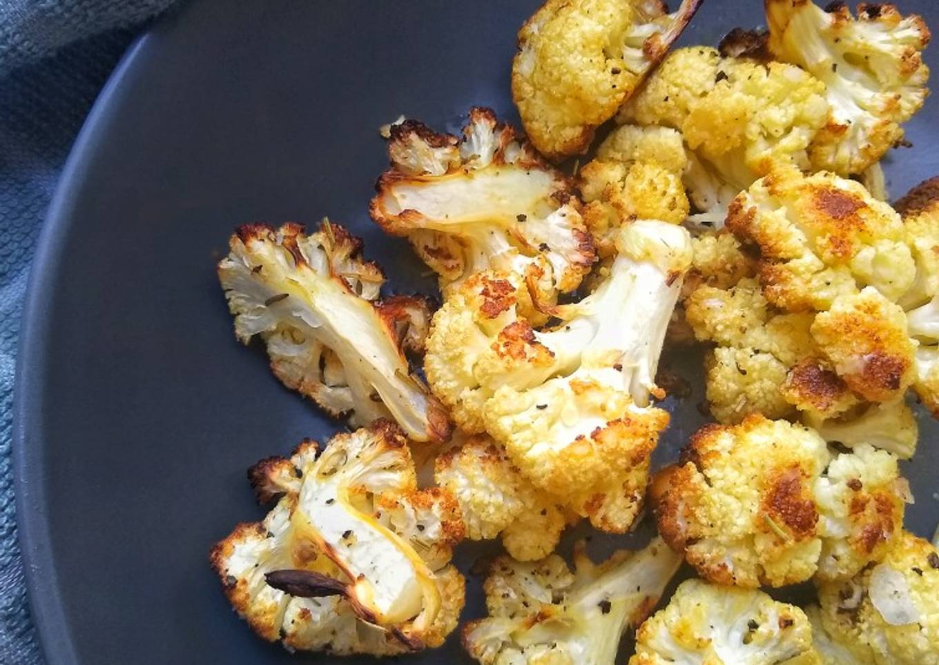 Roasted Cauliflower With Rosemary & Garlic