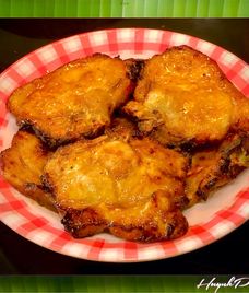 sườn cốt lết sữa đặc mật ong